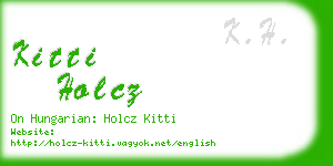 kitti holcz business card